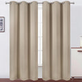 LEMOMO Khaki Thermal Blackout Curtains/42 x 84 Inch/Set of 2 Panels Room by Lemomo