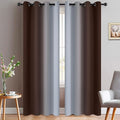 Yakamok 84 Inch Length Thermal Insulated Gradient Color Ombre Curtains by Yakamok