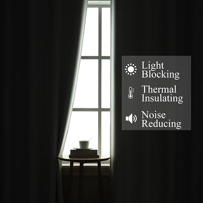 Estelar Textiler Lilac and Greyish White Ombre Blackout Curtains 54 Inch Length - Image 3