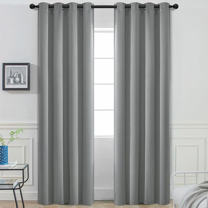 Yakamok Dove Grey Room Darking 90 Inch Length 2 Panel Sets by Yakamok