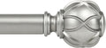 KAMANINA Curtain Rods for Windows, Antique Silver Curtain Rod 32 to 58 Inch by KAMANINA