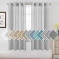 H.VERSAILTEX Linen Curtains Nickel Grommet Natural Linen Semi-Sheer Curtains 2 by HVERSAILTEX