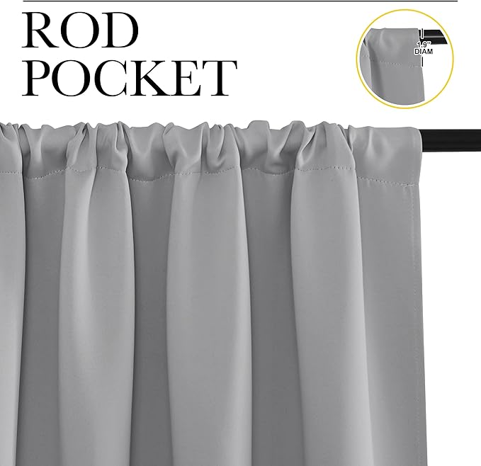NICETOWN RV Blackout Curtains for Camper Windows, Short Room Darkening Curtains - Image 3