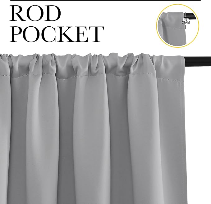 NICETOWN RV Blackout Curtains for Camper Windows, Short Room Darkening Curtains - Image 3