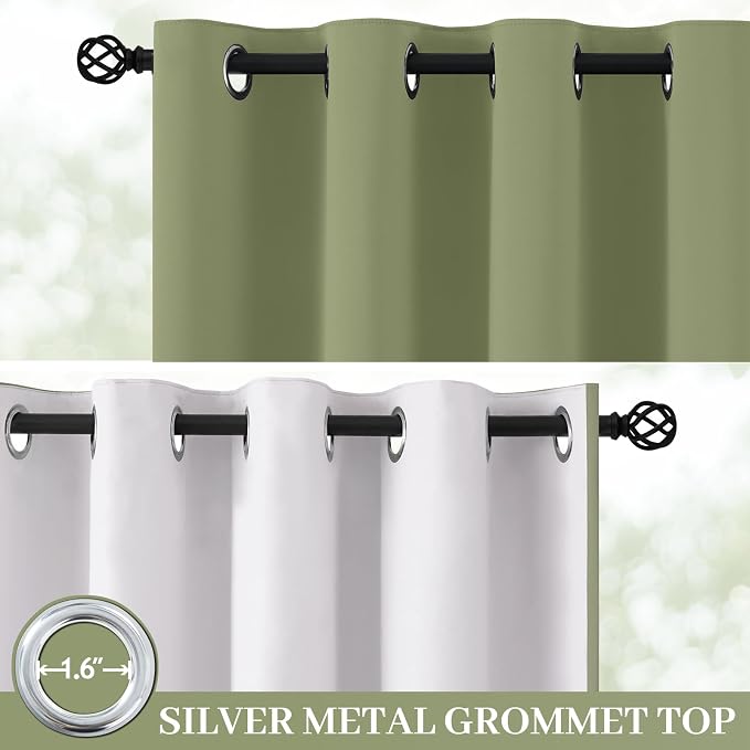 Yakamok Sage Blackout Curtains 72 Inches Long - Image 2