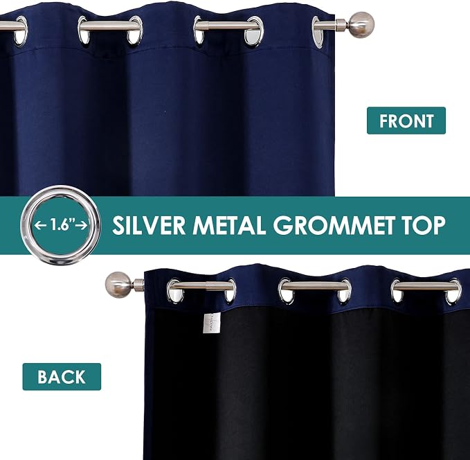 ChrisDowa 100% Blackout Curtains 78 inch Long - Image 3