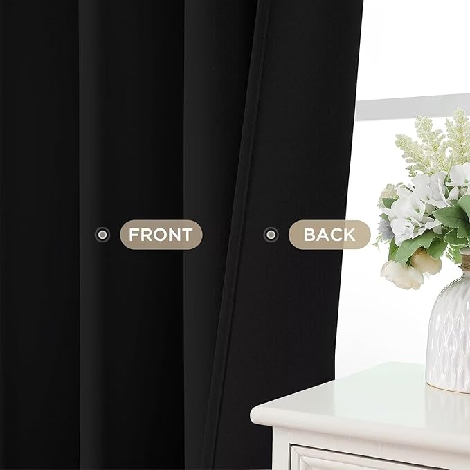 Joydeco Blackout Curtains 95 Inches Long 2 Panels Set, Thermal Insulated Long - Image 9