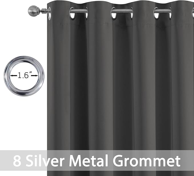 Yakamok Blackout Curtains Room Darkening Thermal Insulated Window Panels - Image 2