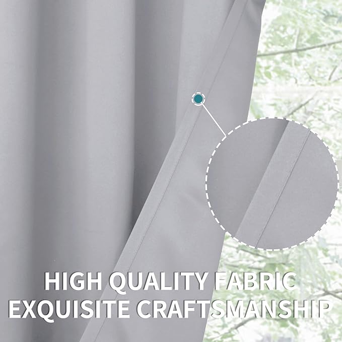 BGment Room Darkening Curtains 45 Inches Long - Image 7