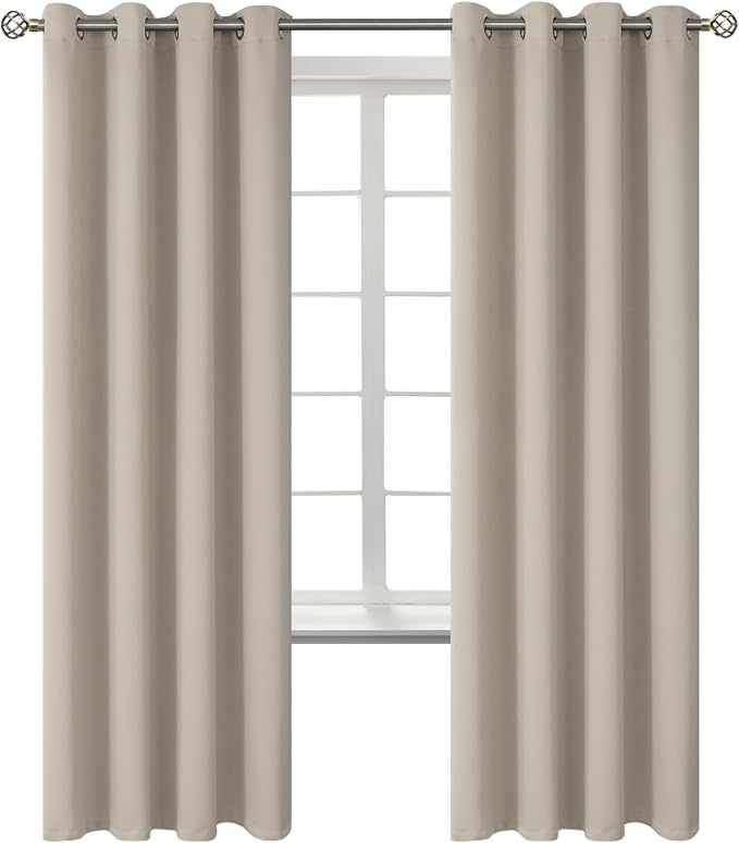 BGment Room Darkening Curtains 72 Inches Long by BGment