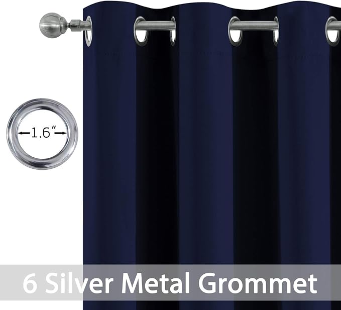 Yakamok Blackout Curtains Room Darkening Thermal Insulated - Image 3