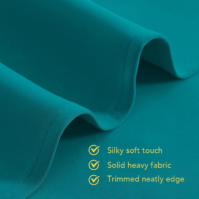 NICETOWN Thermal Insulated Peacock Teal Curtains - Image 5
