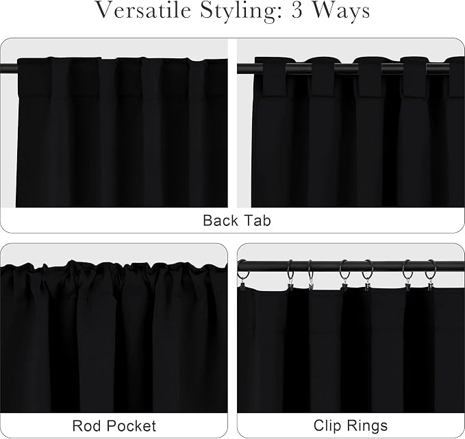 PONY DANCE Blackout Curtains for Bathroom - Image 5