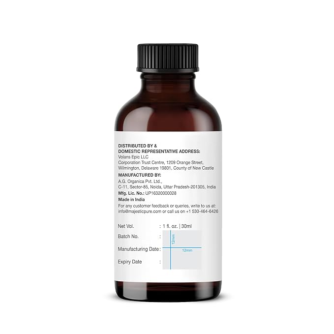 Majestic Pure Cassia Essential Oil with Glass Dropper - 1 Fl Oz - 100% Pure and Natural Cassia Oil - Premium Grade Essential Oils for Diffuser, Aromatherapy, Soap and Candle Making