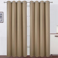 Blackout Curtains 52 x 108 inch/Natural Curtains Set of 2 Panels/Thermal by Lemomo