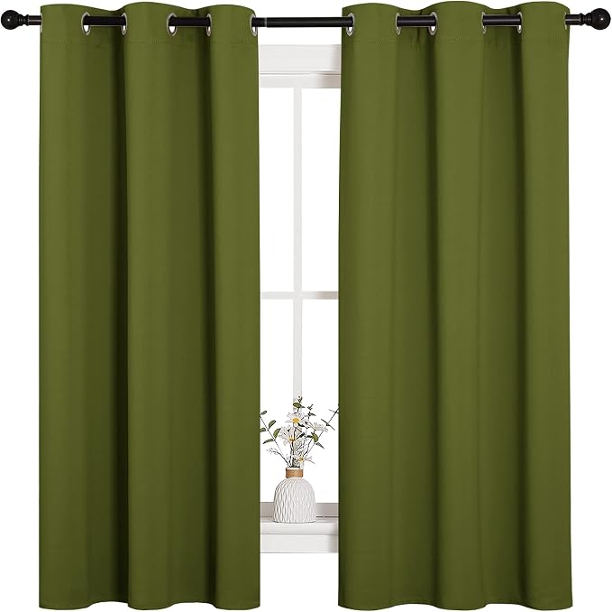NICETOWN Christmas Window Decoration Thermal Insulated Solid Grommet Blackout by NICETOWN