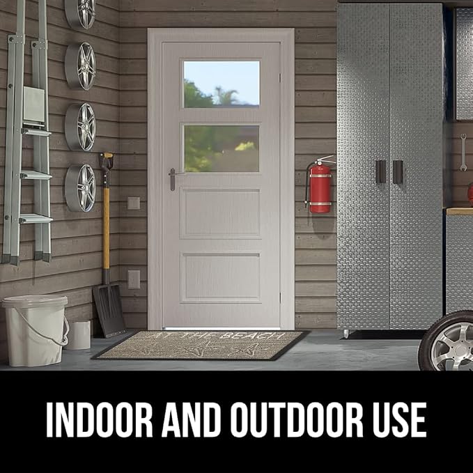 GORILLA GRIP 100% Waterproof All-Season WeatherMAX Doormat, US Designed Natural - Image 9