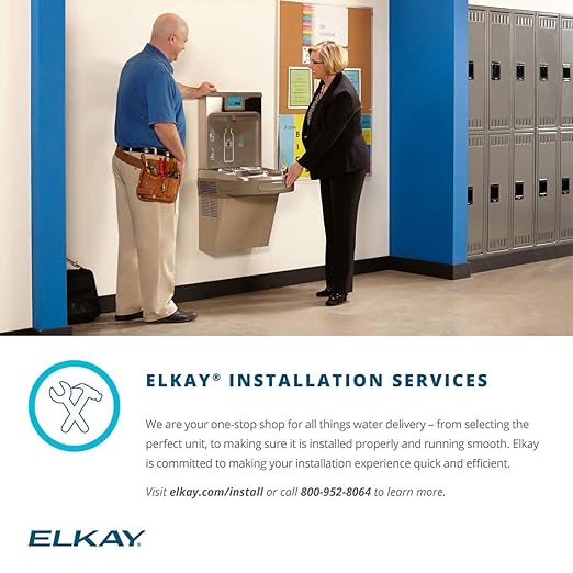 Elkay LZS8L Cooler, Light Gray Granite