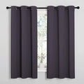 NICETOWN Greyish Purple Blackout Curtains 68 inches Length by NICETOWN