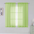 Simplebrand Rod Pocket Top Solid Voile Sheer Curtains by Simplebrand