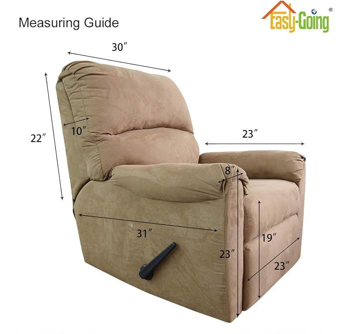 Easy-Going Reversible Couch Cover, Recliner 22 in, Christmas Red/Ivory | - Image 7