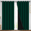 Yakamok 100% Blackout Lined Panels, Thermal Insulated Blackout Curtains by Yakamok