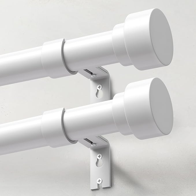 IFELS 2 Pack Heavy Duty Curtain Rods by IFELS