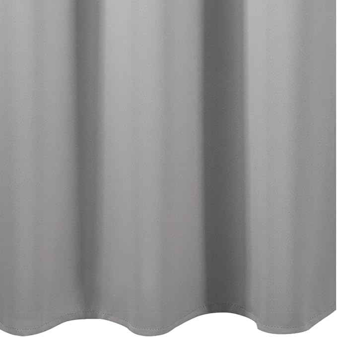 Light Grey Blackout Curtains 42 x 54 Inch Length Set of 2 Panels Grommet - Image 8