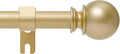 Gold Curtain Rod for Windows 30 to 60 Inch, 5/8 Inch Diameter Adjustable by Poskena