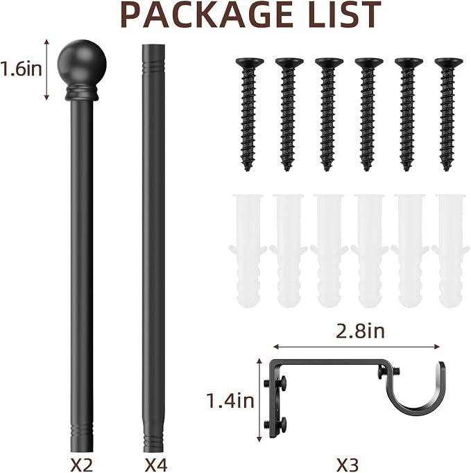 SMODBRODRE Curtain Rods for Window 48 to 84-93 - Image 6