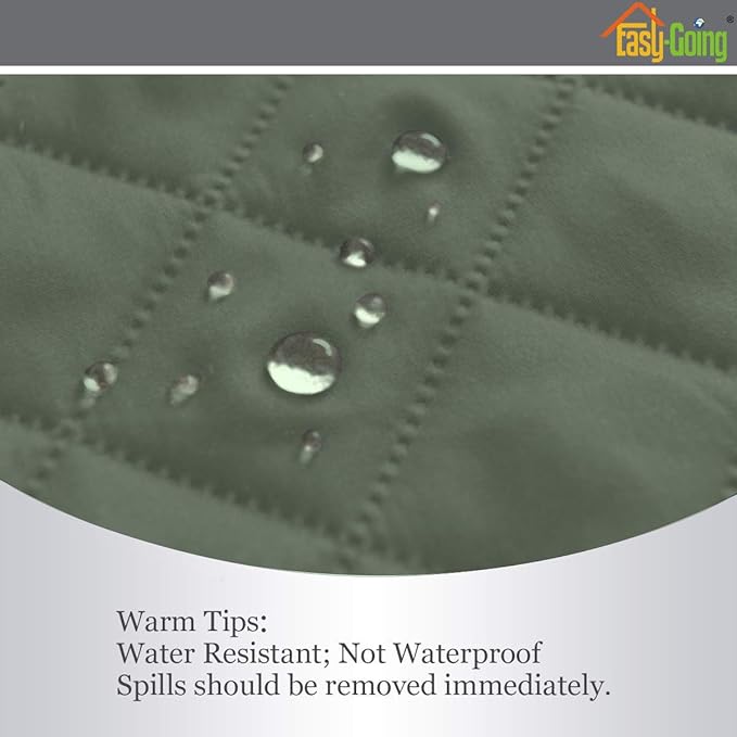 Easy-Going Reversible Couch Cover, Small Chair, Water Resistant Furniture Mat - Image 4