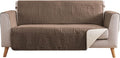 Toffee Loveseat Covers for 2 Cushion Couch, Water-Repellent Covers for Love by Pamhaven