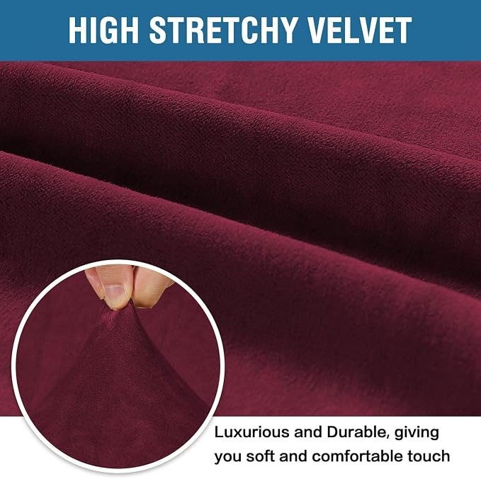 H.VERSAILTEX Stretch Velvet Sofa Covers - Image 3