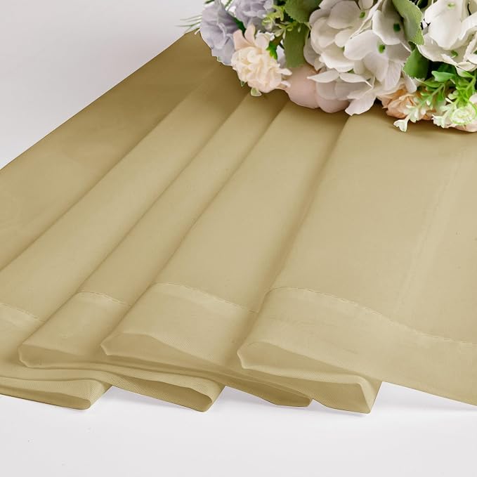 Sheer Curtains 54 Inch Length 2 Panels Set - Image 5