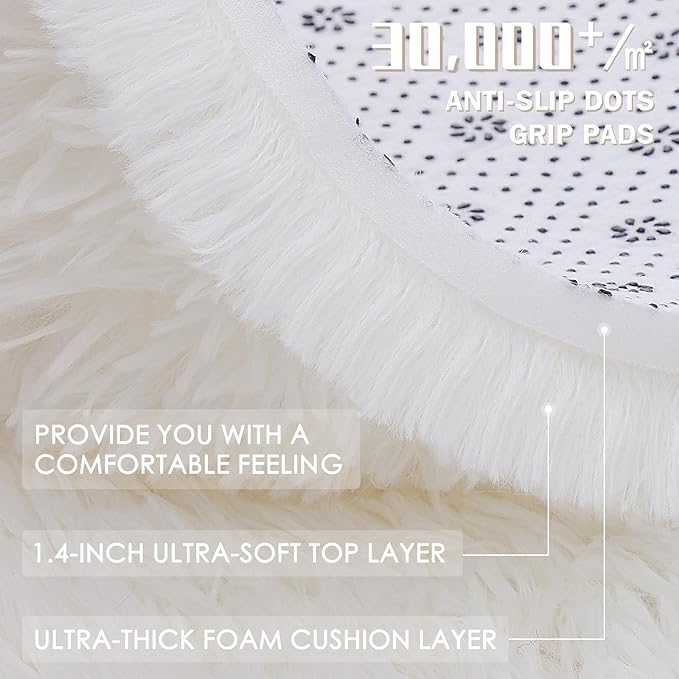 OLANLY 7x7 Machine Washable Large Area Rugs - Image 8
