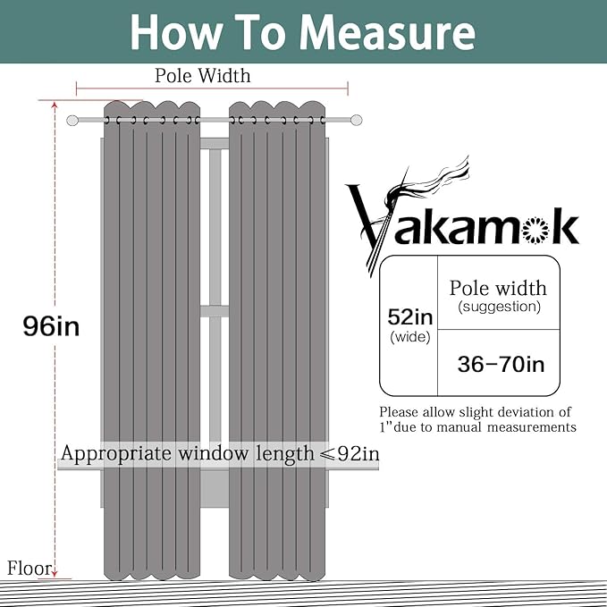 Yakamok Navy Blue 100% Blackout Curtains 96 Inches Long Thermal Insulated - Image 7