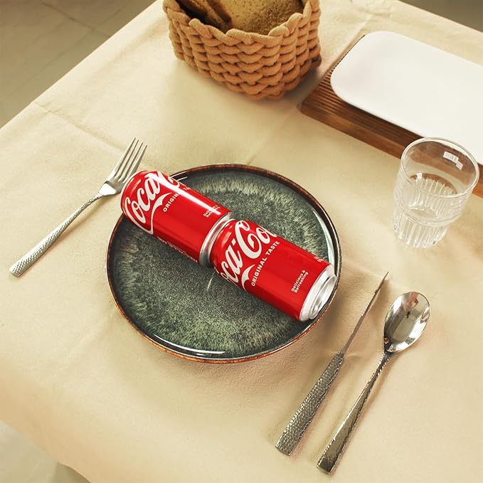 Ceramic Dinner Plates Dish Set,Set of 4,for Lunch snacks -Microwave Oven & Dishwasher Safe,Scratch Resistant,Dinnerware Kitchen Porcelain Serving Dishes 10 Inch Round