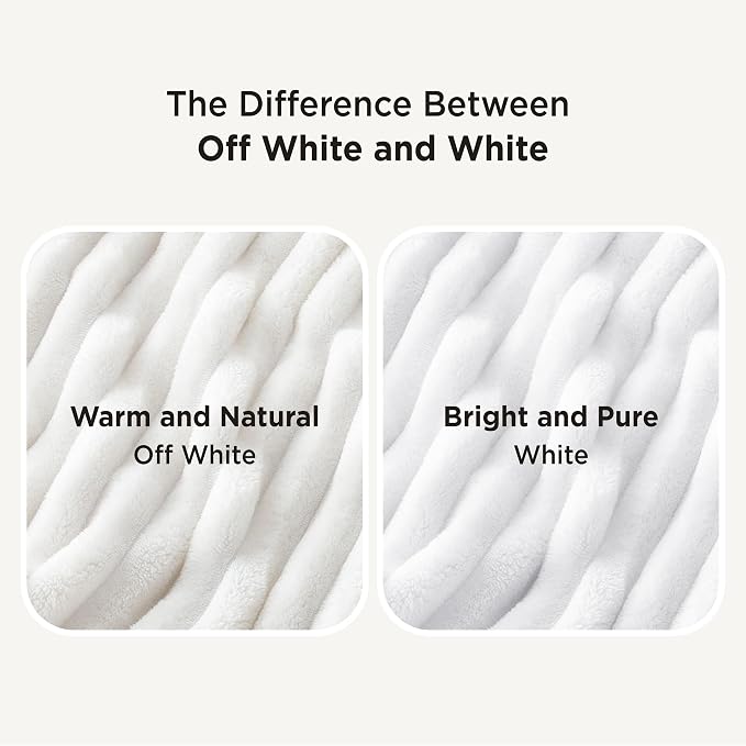 Bedsure Soft Twin Blanket for Bed Decor Gifts Bright White 60"x80" | Birthday - Image 8