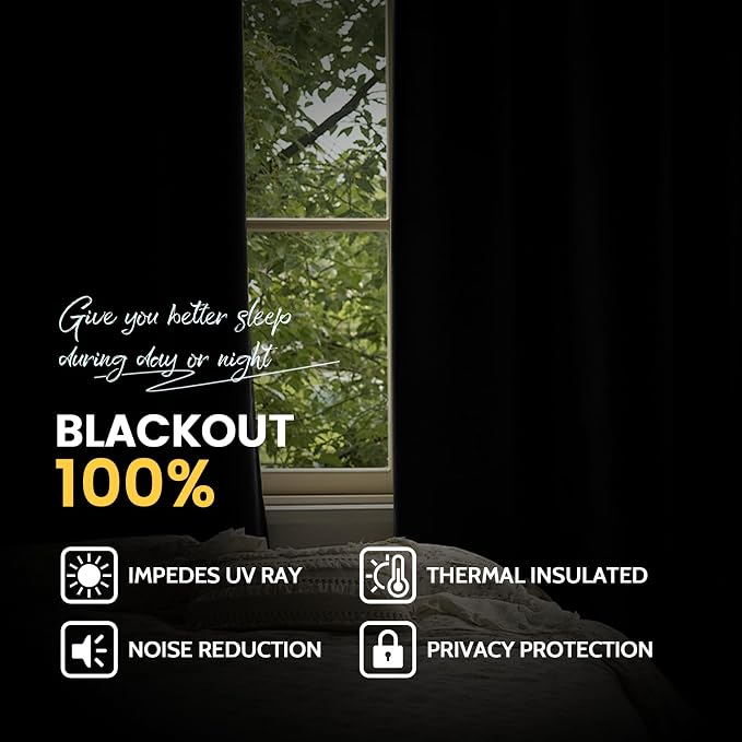 Yakamok Natural Blackout Curtains 72 Inches Long - Image 6