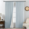 AUSSPVOCT Pinch Pleated 90 Inch Linen Curtains 100% Blackout by AUSSPVOCT