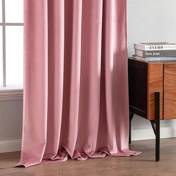 MIULEE Velvet Curtains 90 inches 2 Panels - Image 7