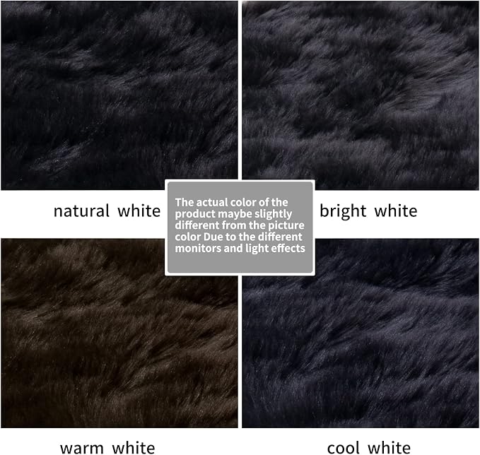 Ciicool Fluffy Area Rug, Thick Fuzzy Shag Rug Furry Nursery Rug Plush Indoor - Image 5