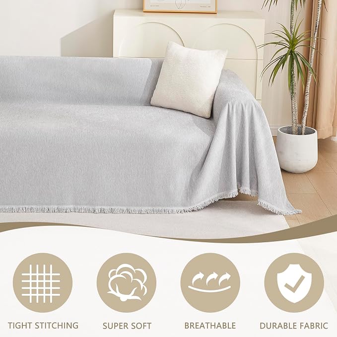 MYSKY HOME Sofa Cover for Dogs Washable for Sofa Boho Couch Cover Cover for - Image 2