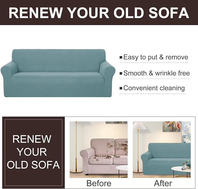 U-NICE HOME Stretch Couch Cover Sofa Cover Sofa Slipcover Furniture Protector - Image 5