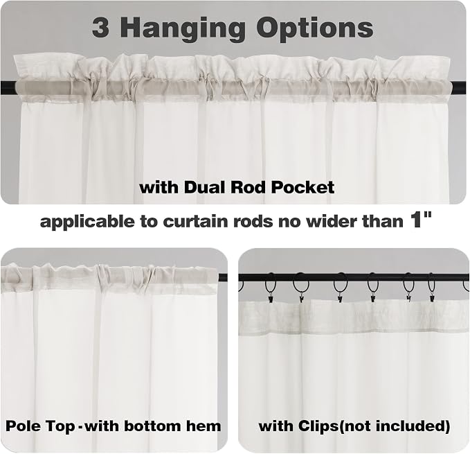 Chyhomenyc Extra Long Window Scarf Valances - Image 5