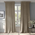 MIULEE Taupe Velvet Curtains 52x108 inches Luxury Blackout Curtains | Thermal by MIULEE