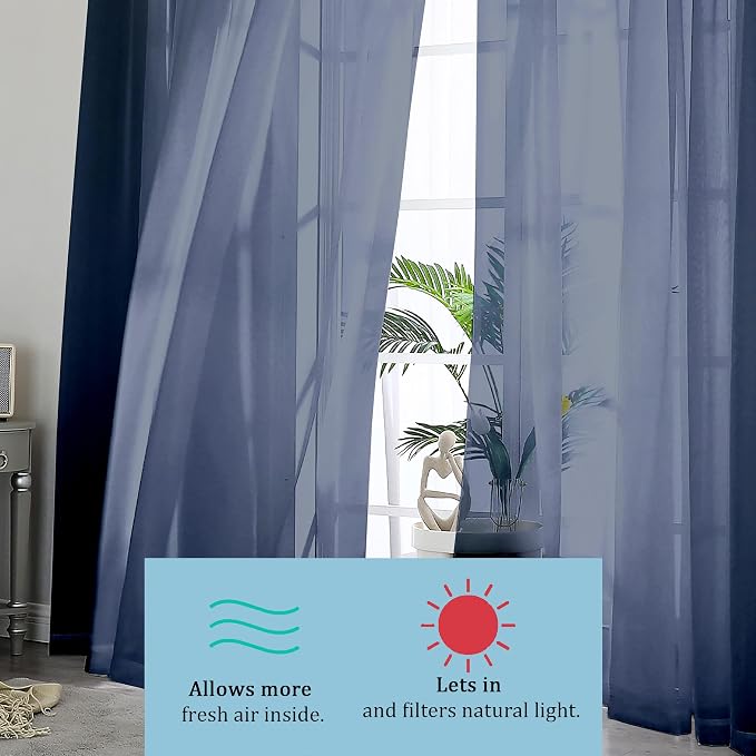 OWENIE Sheer Curtains - Image 5