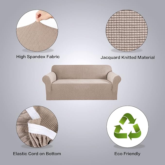 H.VERSAILTEX Stretch Extra Large Sofa Covers Sofa Slipcovers - Image 4