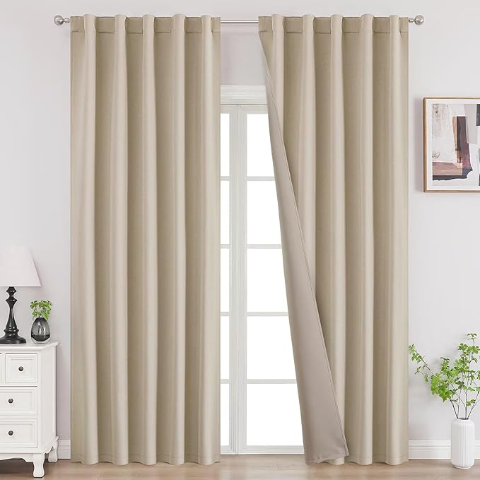 Joydeco 72 Inch Blackout Curtains by JOYDECO
