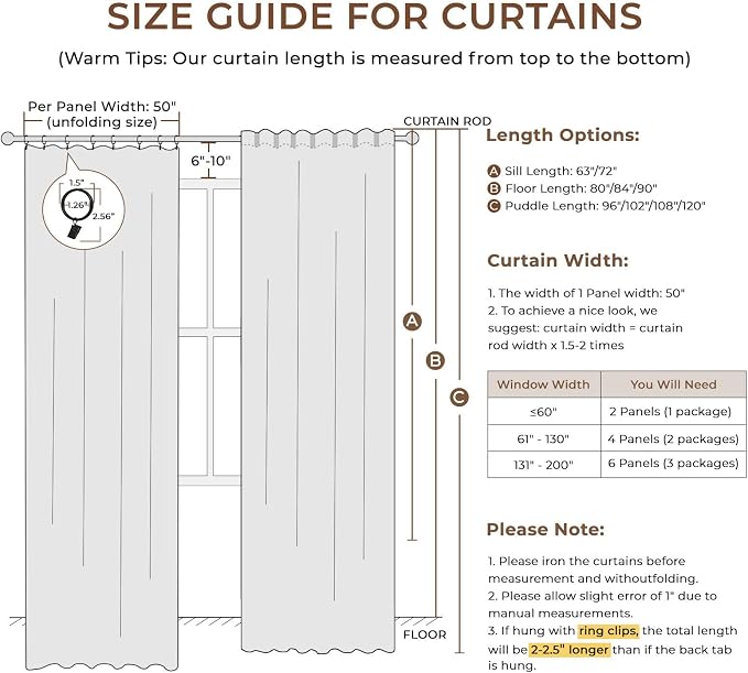 INOVADAY 100% Blackout Curtains - Image 7